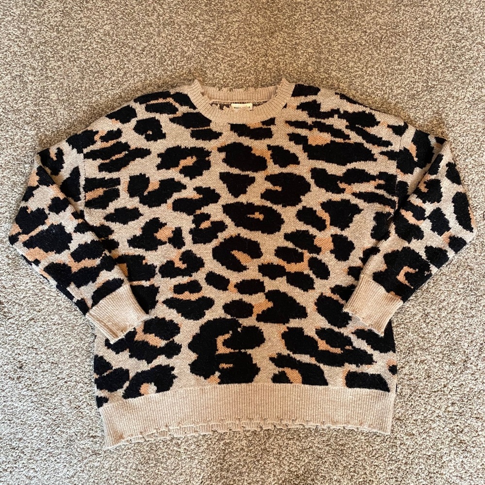 BOUTIQUE CHEETAH SWEATER